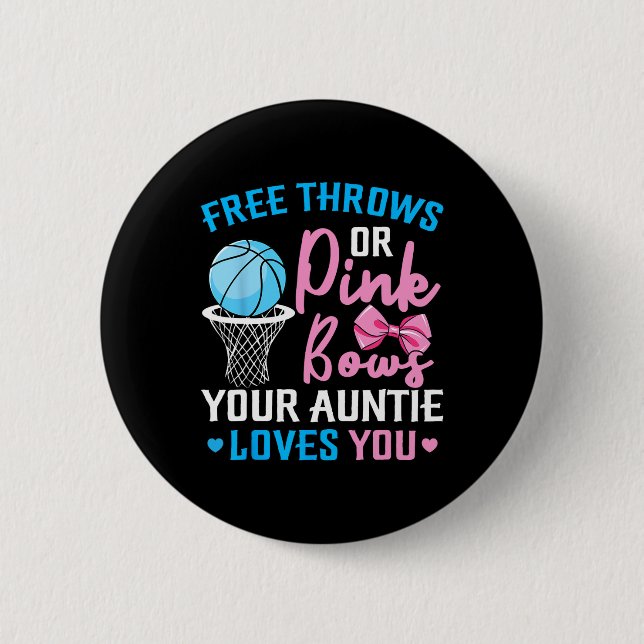 Badge Rond 5 Cm Libre Jeu ou Pink Bows Auntie Aime Vous Genre R (Devant)
