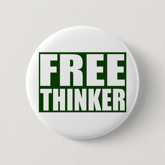 Badge Rond 5 Cm Libre penseur (Devant)