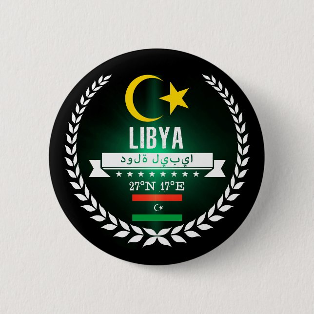 Badge Rond 5 Cm Libye (Devant)