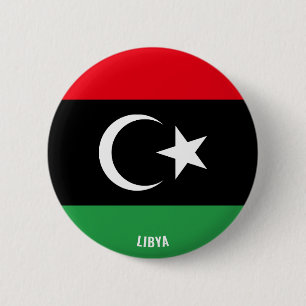Badge Rond 5 Cm Libye Drapeau charmant patriotique