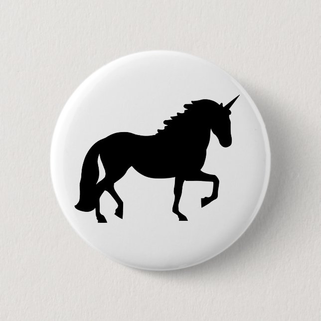 Badge Rond 5 Cm Licorne (Devant)