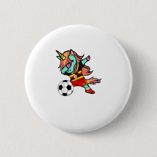 Badge Rond 5 Cm Licorne Dab Ouganda Maillot de Football Ougandais