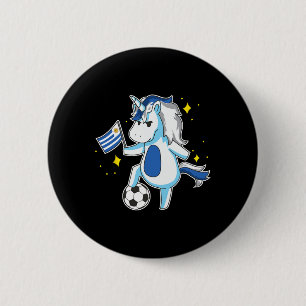 Badge Rond 5 Cm Licorne de football conception de maillot uruguaye