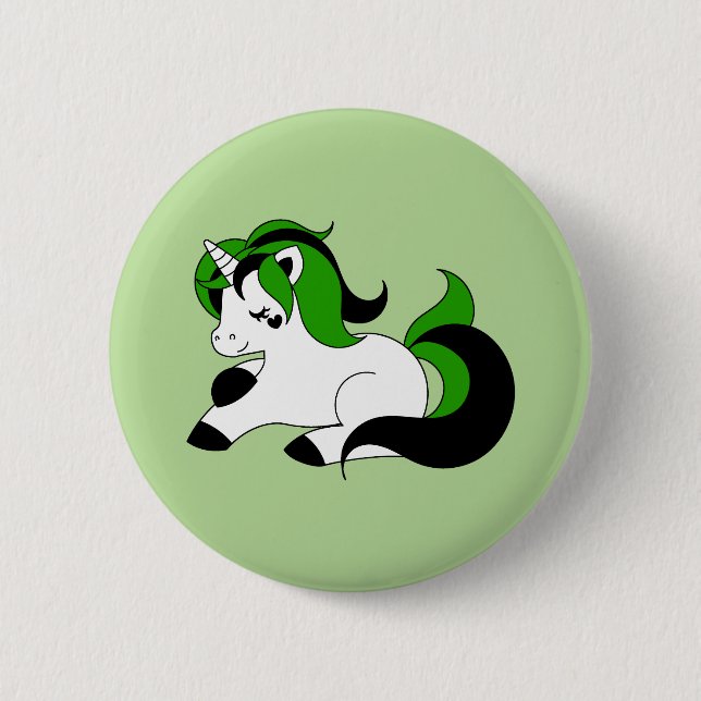Badge Rond 5 Cm Licorne de Neutrois (Devant)