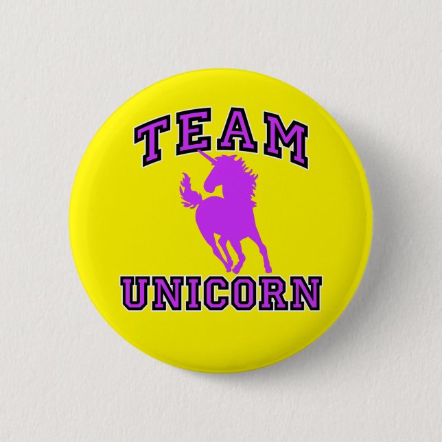 Badge Rond 5 Cm Licorne d'équipe (Devant)