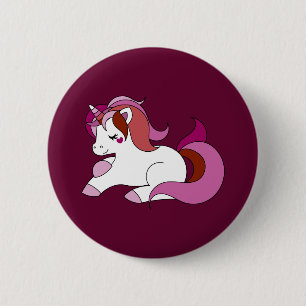 Badge Rond 5 Cm Licorne lesbienne