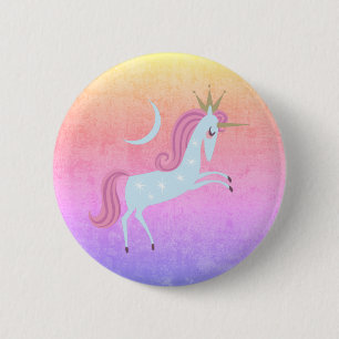 Badge Rond 5 Cm licorne magique