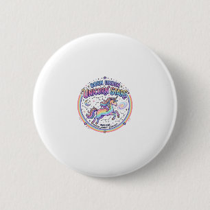 Badge Rond 5 Cm Licorne née sous les étoiles de licorne Impression