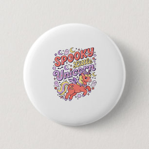 Badge Rond 5 Cm Licorne Petite Licorne Sombre Fantaisie Fond Blanc