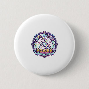 Badge Rond 5 Cm Licorne Pixel Licorne Puissance POD Prêt Vêtement 