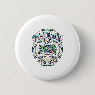 Badge Rond 5 Cm Licorne Planticorne Pot POD Prêt POD Maquette_1