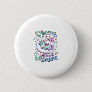 Badge Rond 5 Cm Licorne rêve grand petit cadeau licorne idée vecte