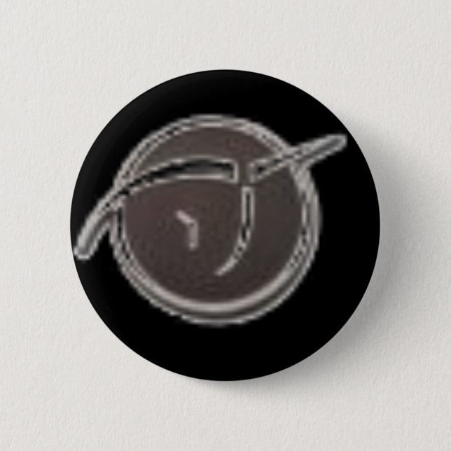 Badge Rond 5 Cm Licorne rose invisible (Devant)