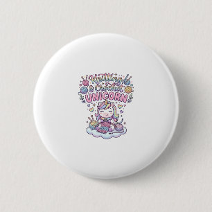 Badge Rond 5 Cm Licorne Tricot Crochet Licorne Typographie Adorabl