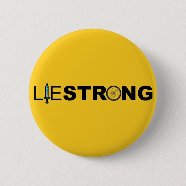 Badge Rond 5 Cm LIESTRONG - Lance Armstrong (Devant)