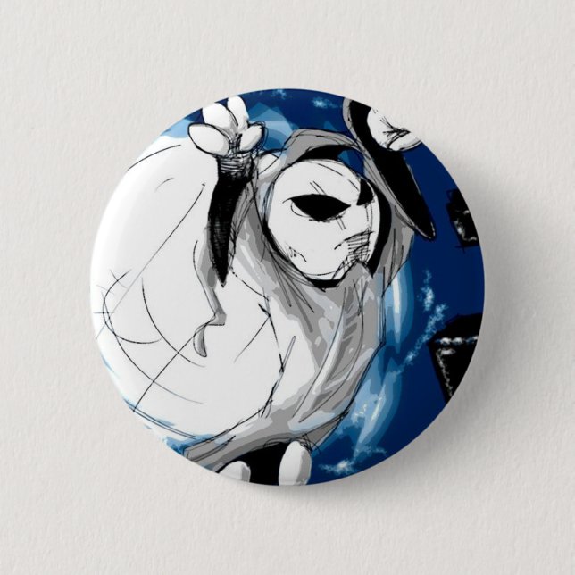 Badge Rond 5 Cm LifeAD le bouton comique (Devant)