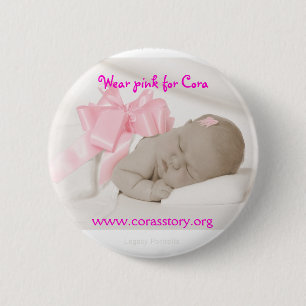 Badge Rond 5 Cm L'IG de McCormick 8240 S, portent le rose pour