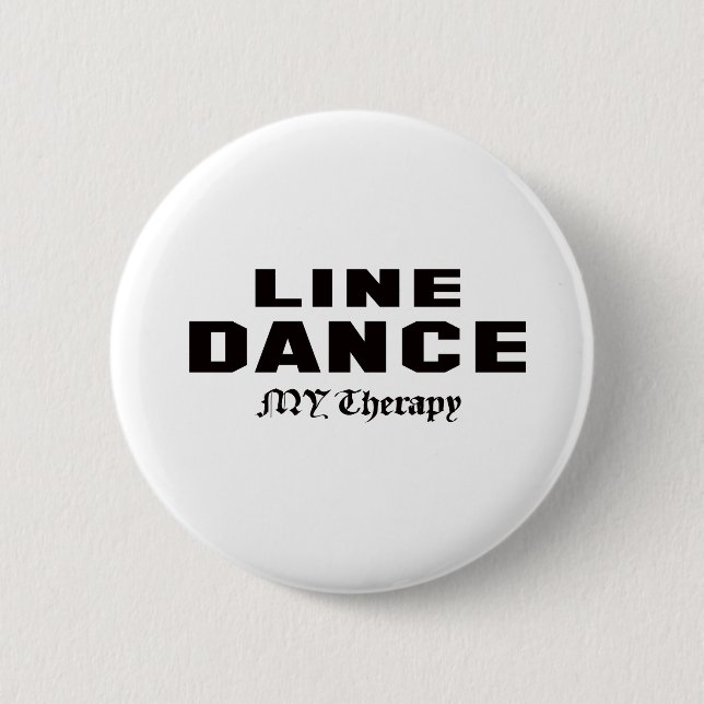 Badge Rond 5 Cm Ligne danse ma thérapie (Devant)