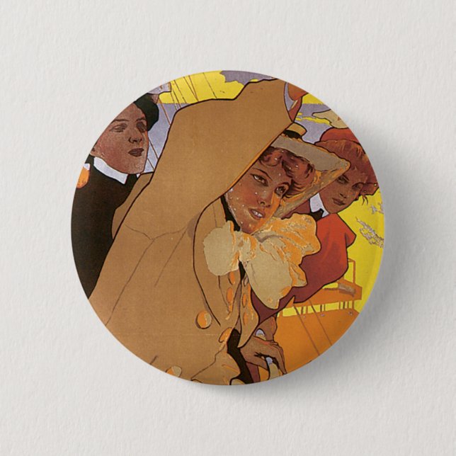 Badge Rond 5 Cm Ligne de Douvres-Ostende (Devant)