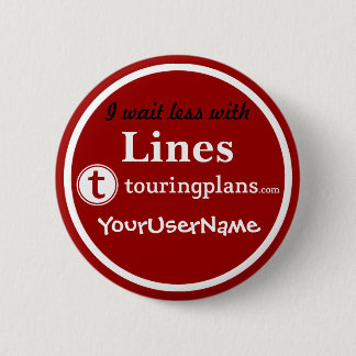 Badge Rond 5 Cm Lignes bouton - conception 3 (rouge)