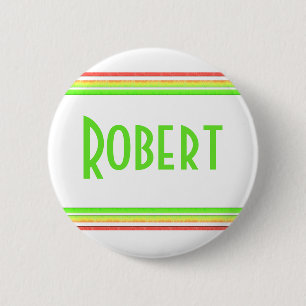 Badge Rond 5 Cm lignes colorées