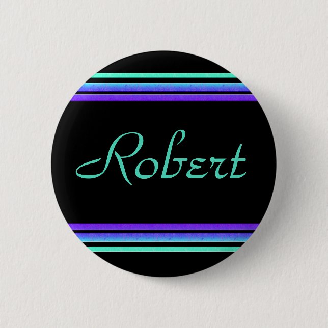 Badge Rond 5 Cm lignes colorées (Devant)
