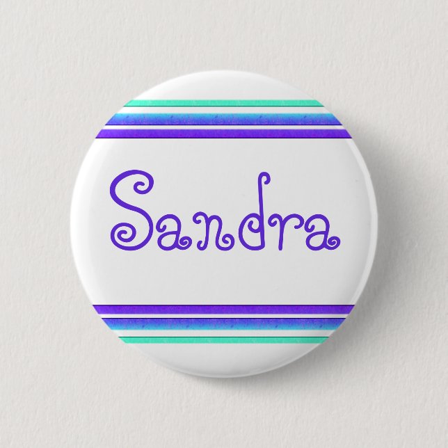 Badge Rond 5 Cm lignes colorées (Devant)