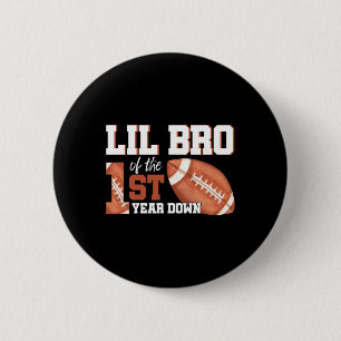 Badge Rond 5 Cm Lil Bro De 1 An Anniversaire Football 1Er Année