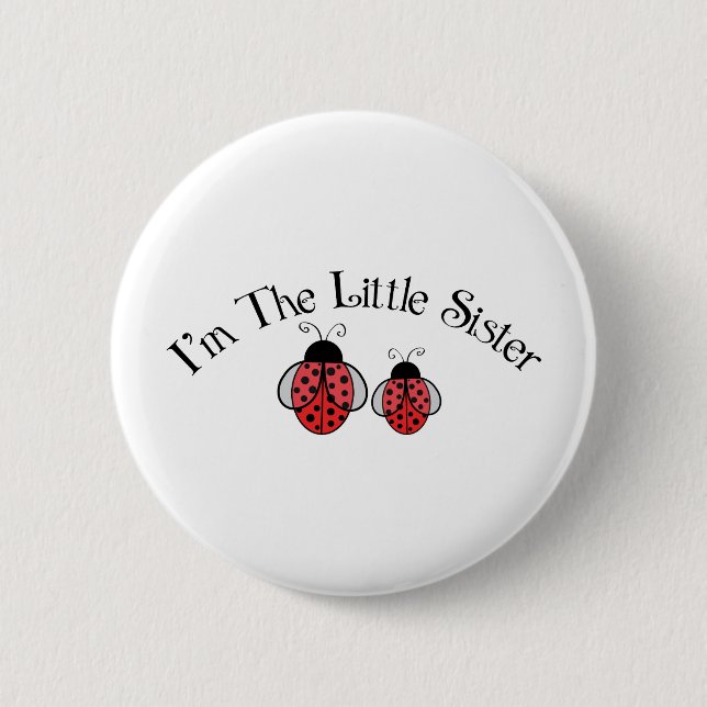 Badge Rond 5 Cm Lil Sis Ladybug (Devant)