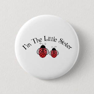Badge Rond 5 Cm Lil Sis Ladybug