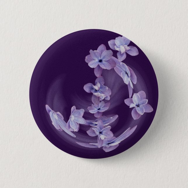 Badge Rond 5 Cm Lilas en cercle (Devant)