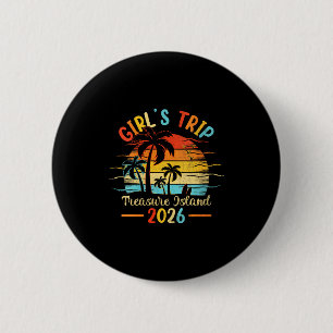 Badge Rond 5 Cm l'île au trésor des femmes floride palmier coucher