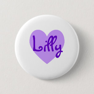 Badge Rond 5 Cm Lilly en violet