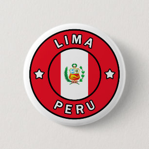 Badge Rond 5 Cm Lima Pérou