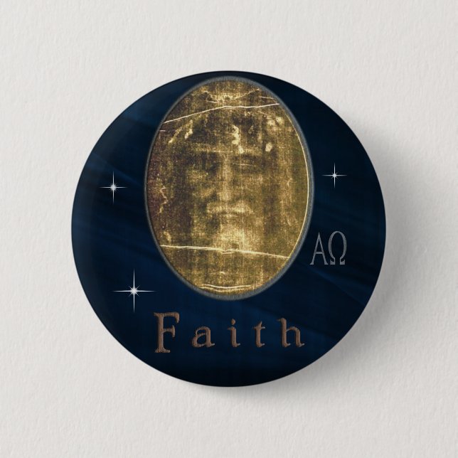 Badge Rond 5 Cm Linceul de Turin (Devant)