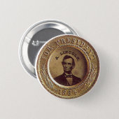 Badge Rond 5 Cm Lincoln - bouton (Devant & derrière)