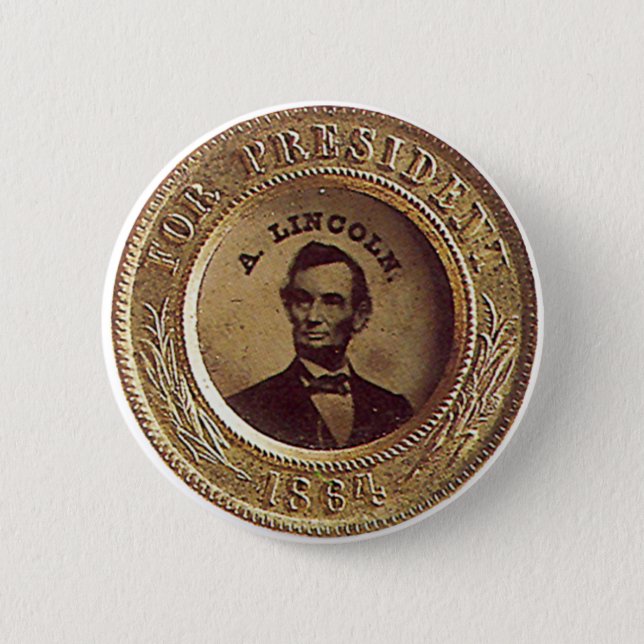 Badge Rond 5 Cm Lincoln - bouton (Devant)