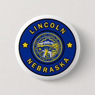 Badge Rond 5 Cm Lincoln Nebraska