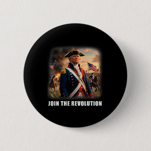Badge Rond 5 Cm L'incroyable Trump Patriotic Revolution 2024 Prési
