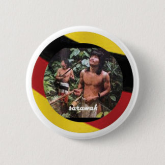 Badge Rond 5 Cm L'indigène nomade de l'île du Bornéo