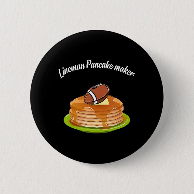 Badge Rond 5 Cm Lineman Pancake maker (Devant)