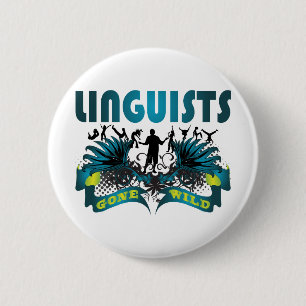 Badge Rond 5 Cm Linguistes fous