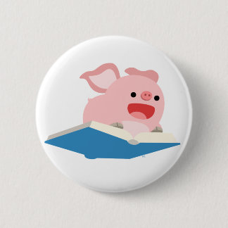 Badge Rond 5 Cm L'insigne de bouton de porc de livre et de bande