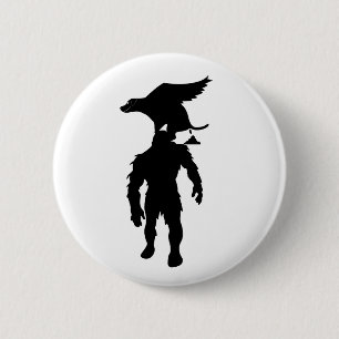 Badge Rond 5 Cm L'invité inattendu de Bigfoot