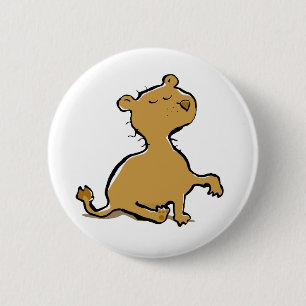 Badge Rond 5 Cm Lion