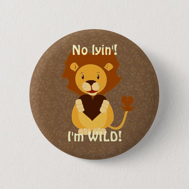 Badge Rond 5 Cm lion (Devant)