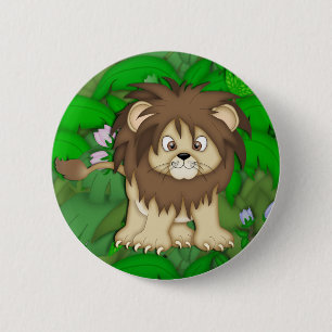 Badge Rond 5 Cm Lion1
