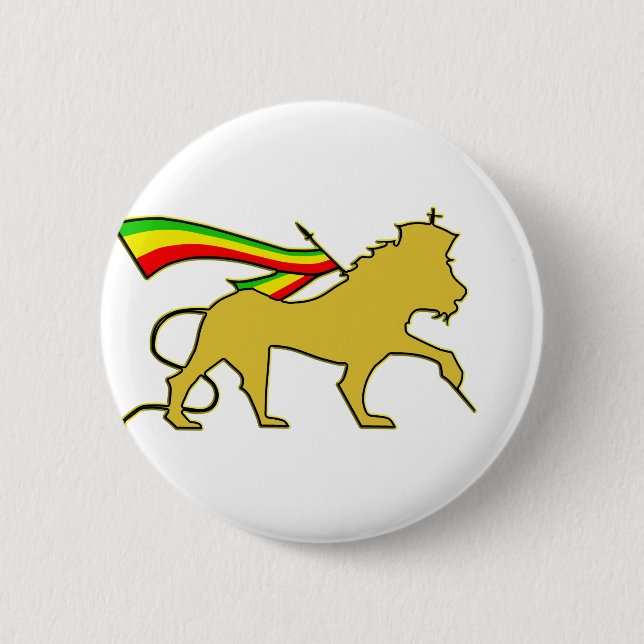 Badge Rond 5 Cm Lion De Juda (Devant)