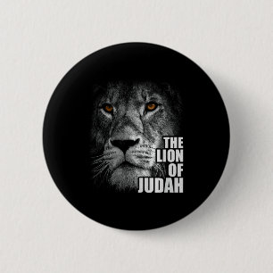 Badge Rond 5 Cm Lion de Juda Jésus Foi chrétienne sur la peur Prem