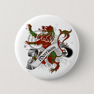 Badge Rond 5 Cm Lion de Morrison Tartan